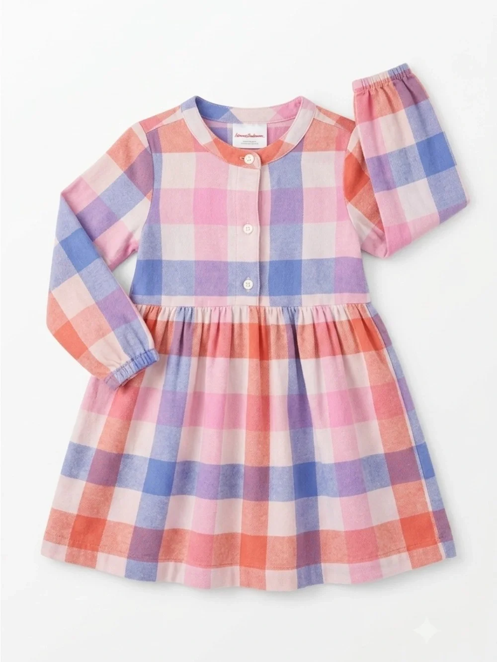 Hanna Andersson Multicolor Plaid Kids Dress 18-24M